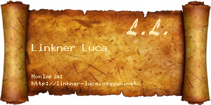 Linkner Luca névjegykártya